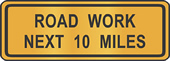 road work sign